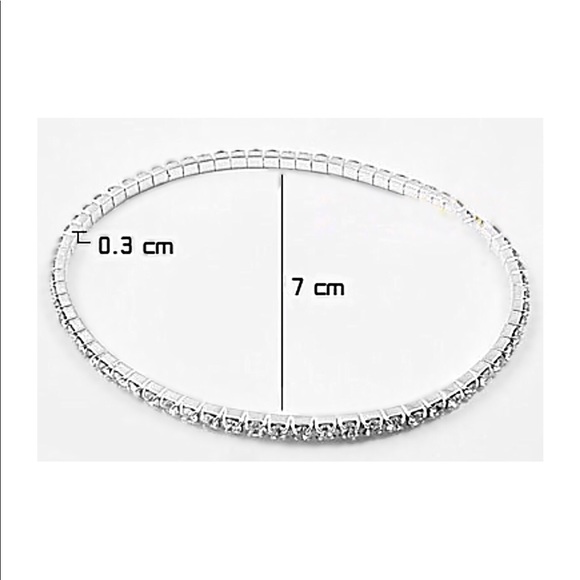 Anklet Crystal 1-Layer Stretch. - Picture 7 of 8
